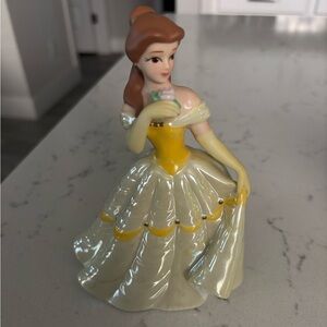 Disney Belle Figurine in Yellow and Cream